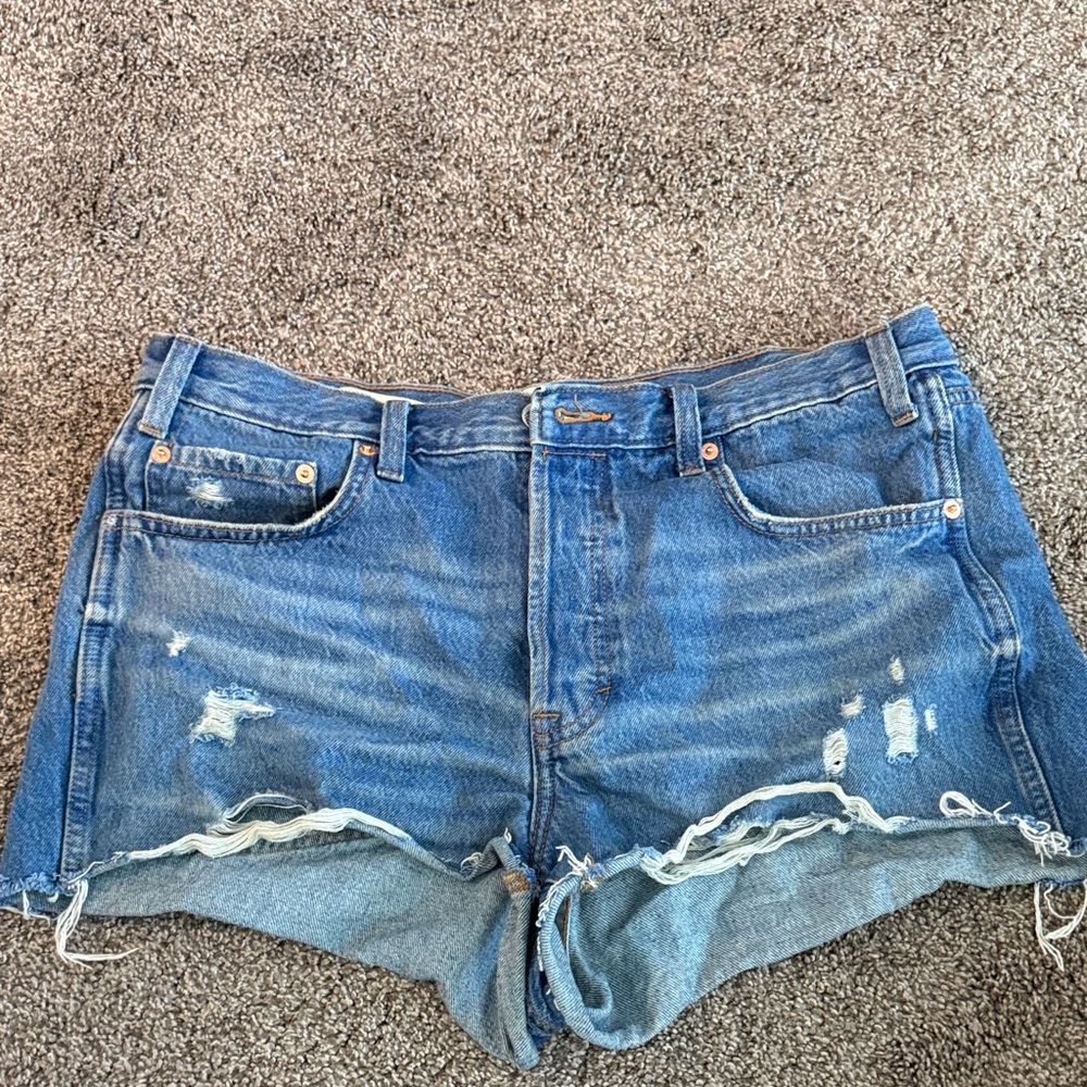 Universal Thread Blue Distressed Jean Shorts